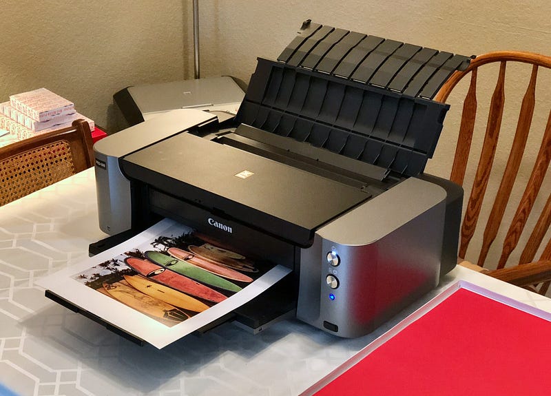 Canon inkjet printing process