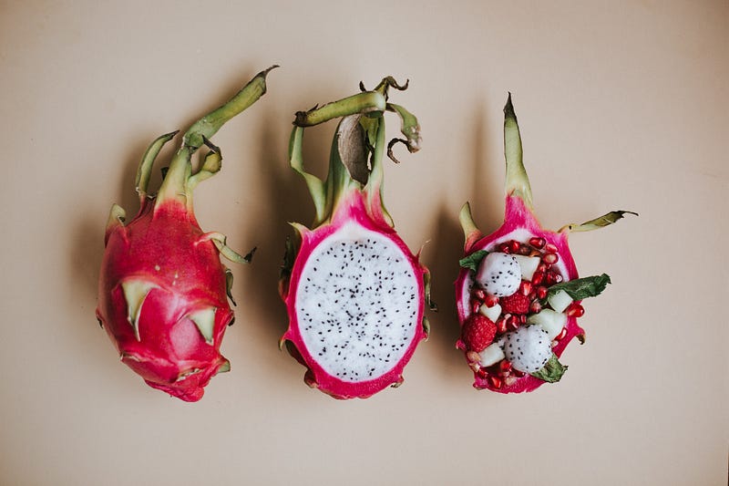 Dragon fruit's vibrant appearance and health benefits