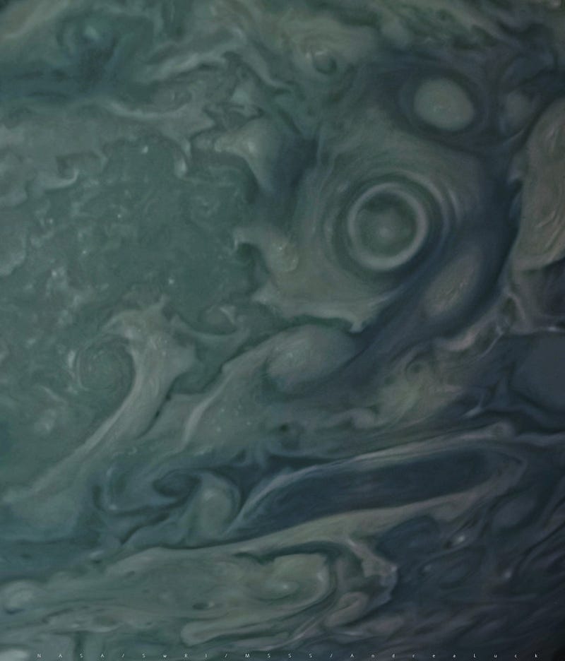 Image showing the dynamics of Jupiter's storms