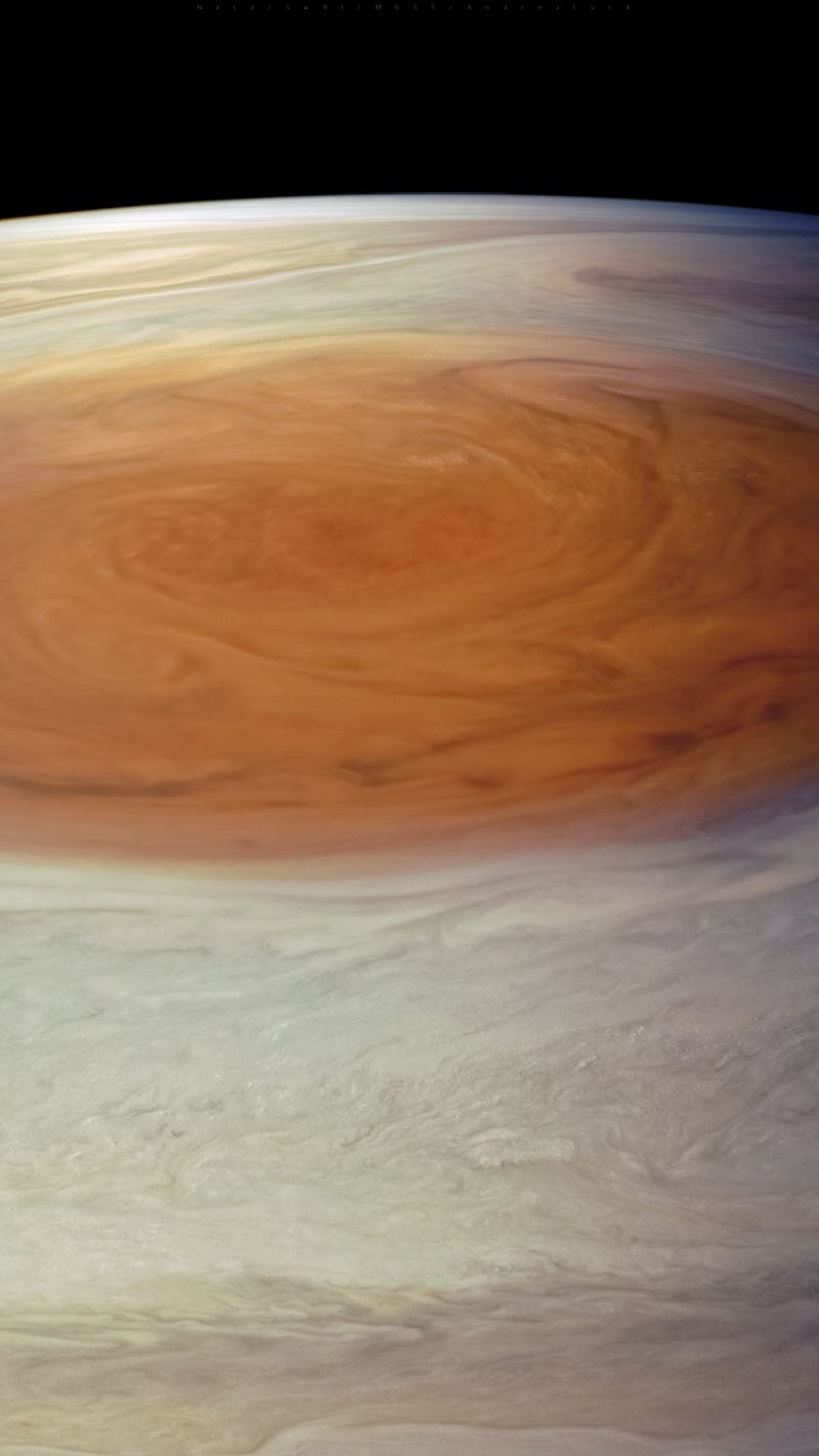 Jupiter captured during Juno's flyby