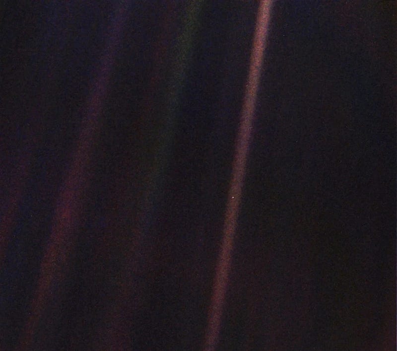 Earth as seen from Voyager 1