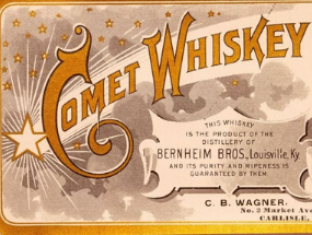 Vintage advertisement inspired by the comet craze.