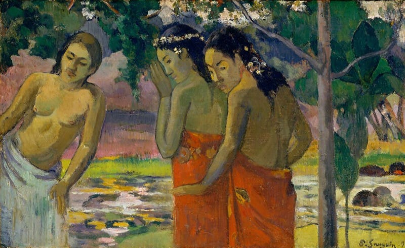 Gauguin's artistic representation of Tahiti