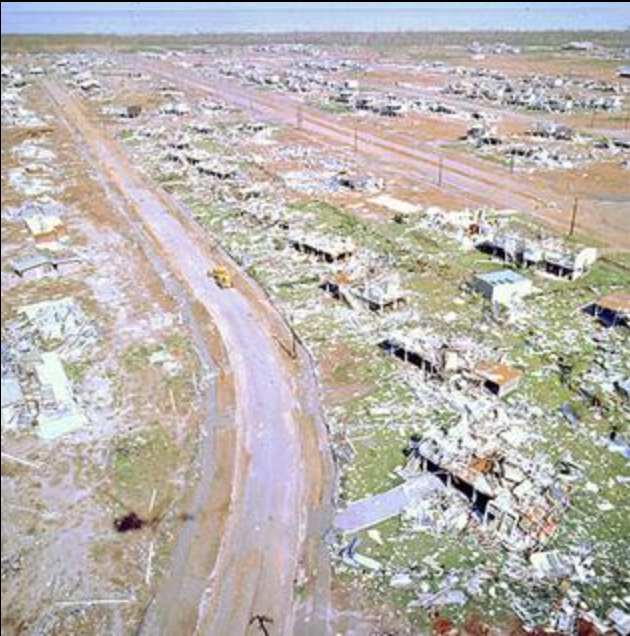 Aftermath of Cyclone Tracy in Darwin