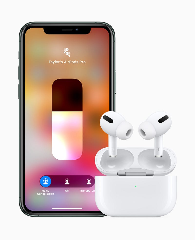 AirPods Pro Active Noise Cancellation Toggle