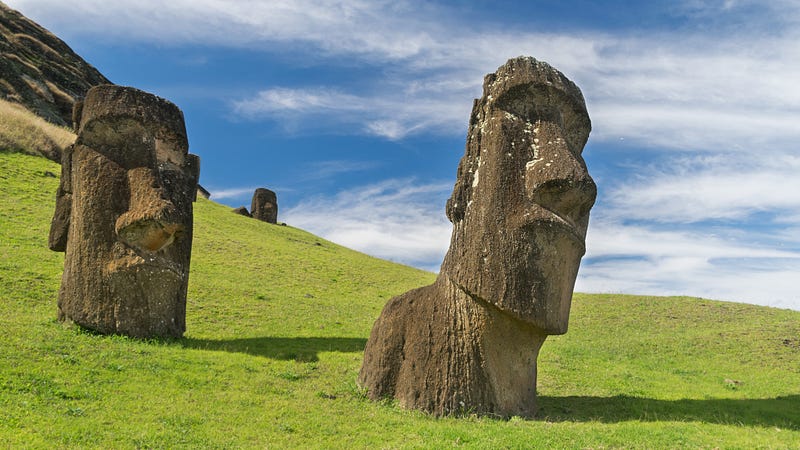 Ruins of Orongo, depicting the man-bird motif