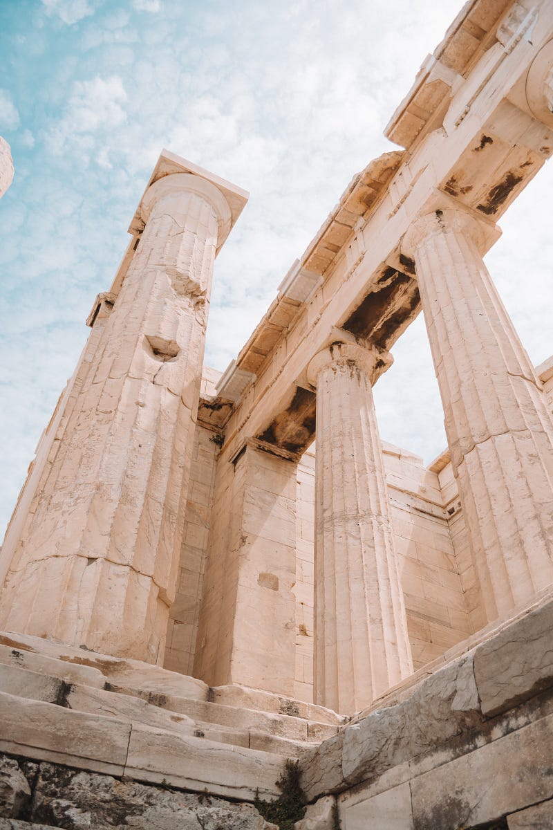 Close-up of the Parthenon's intricate details