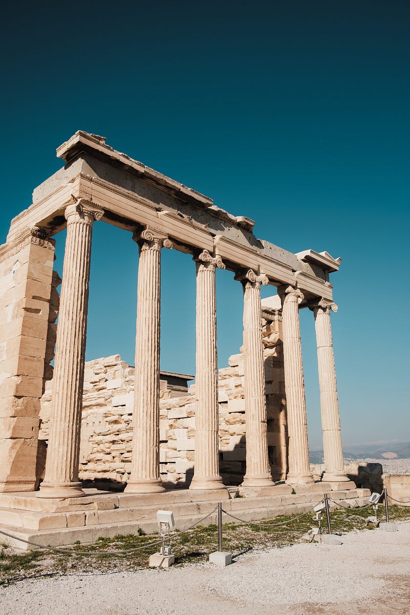 A view of the Parthenon from the Acropolis