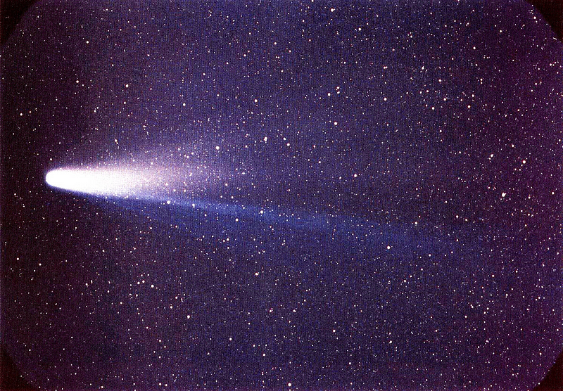 Diagram of comet sublimation process