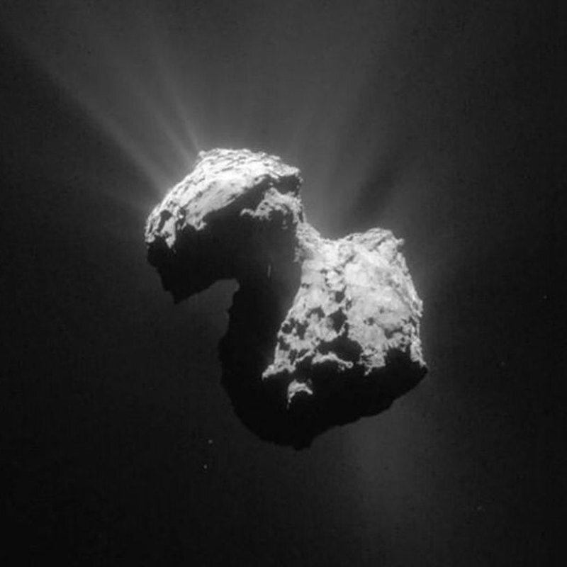 Rosetta probe image of Comet Churyumov-Gerasimenko