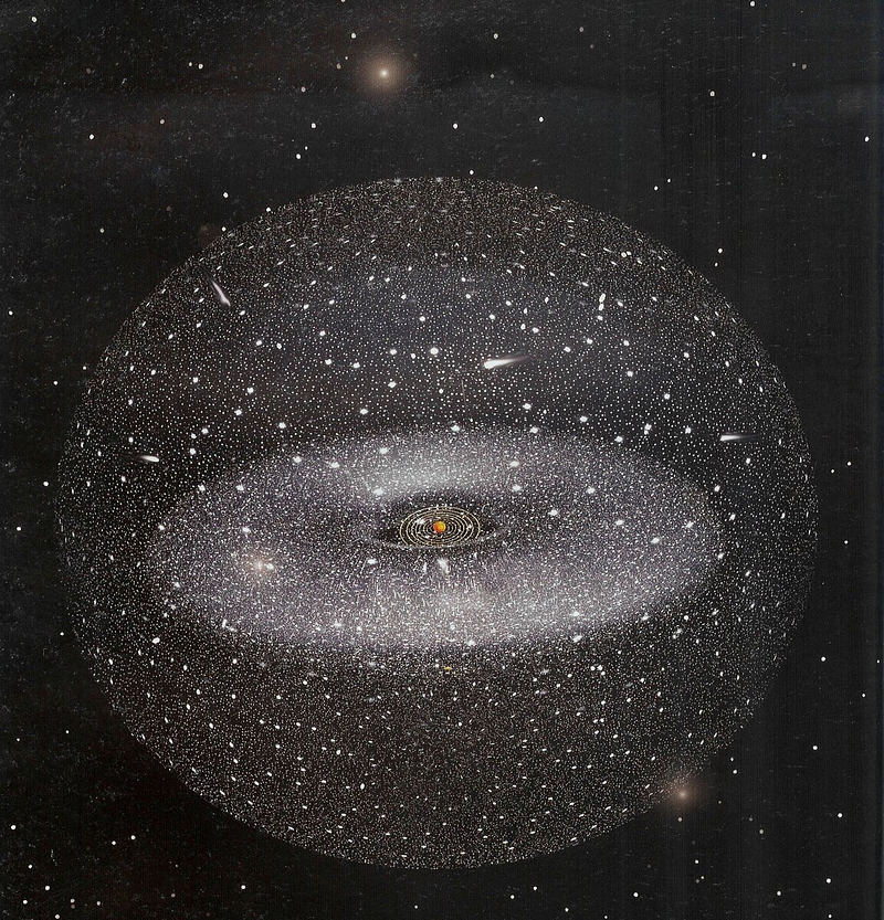 Artistic rendering of the Oort Cloud