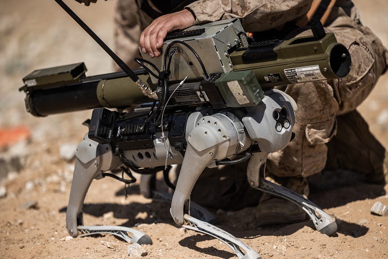 Robotic Goat in action during testing