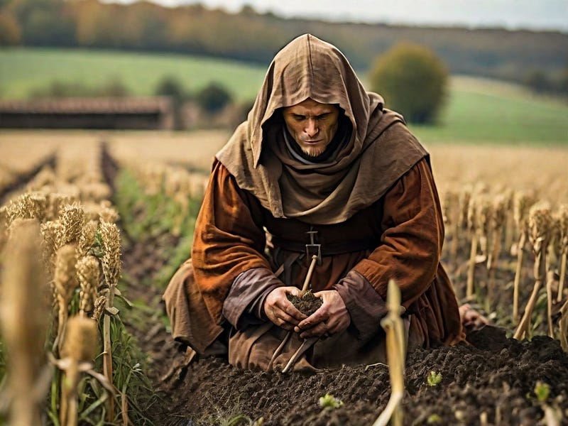 Image of a medieval agricultural scene